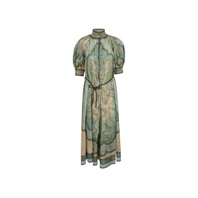 ZIMMERMANN WANDERLUST BILLOW MIDI DRESS 5581DRS262  